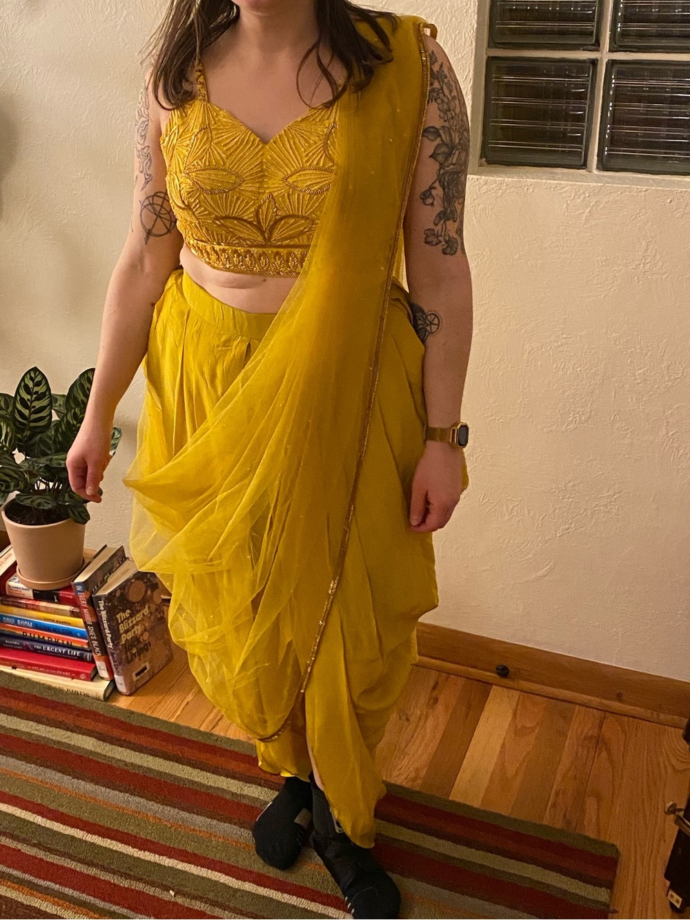 Dhoti and matching Dupatta